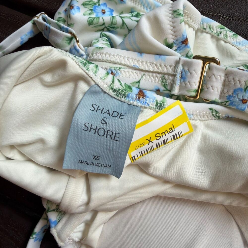 Shade & Shore NWOT Floral Print Underwire One-Piece Swimsuit Size XS - Picture 5 of 5